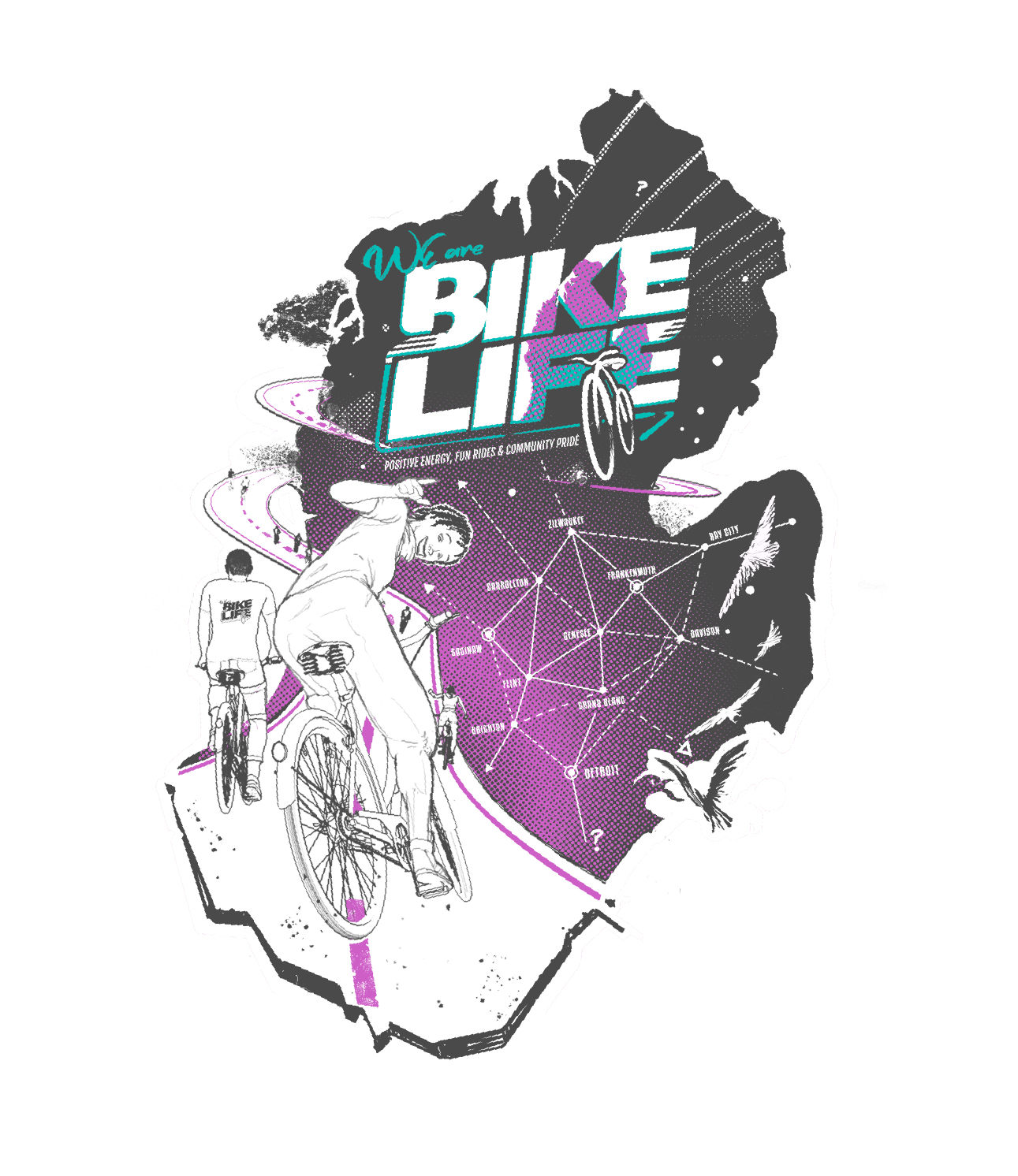 Bike Life Tee Design